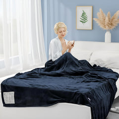 CURECURE gros plan flanelle double-face illustrant texture confortable et chaleur