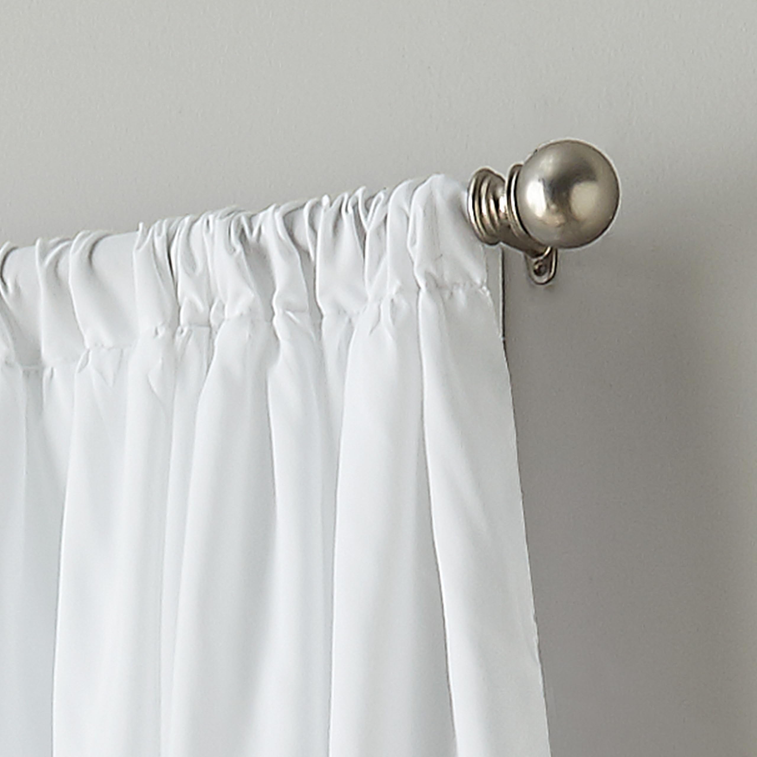 Curtainworks vue rapprochée de la poche tringle pour installation facile