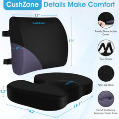 CushZone détail de la mousse mémoire pour confort adaptatif et maintien