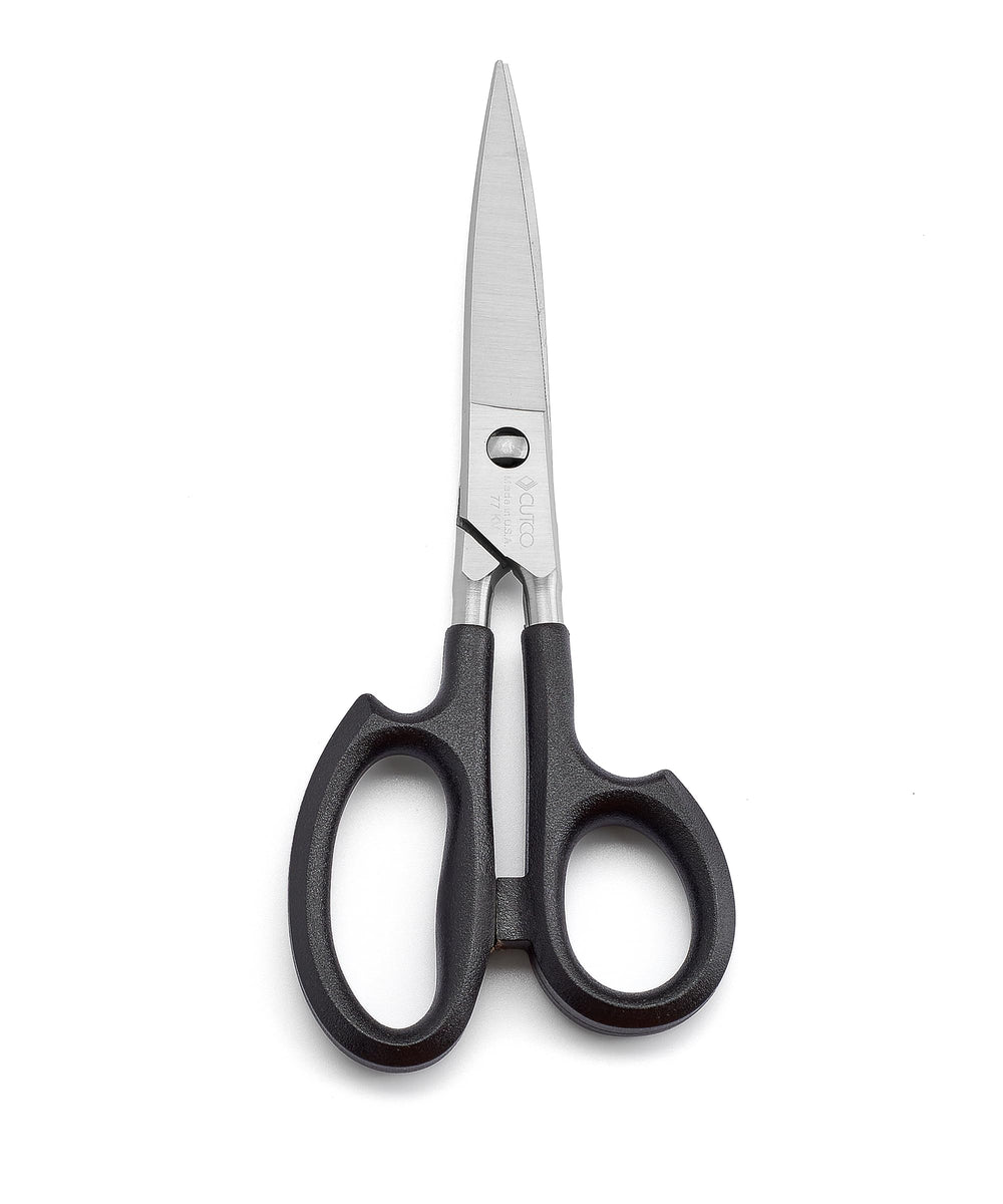 Cutco Super Shears #77 face avant noir montrant poignées ergonomiques et robustesse