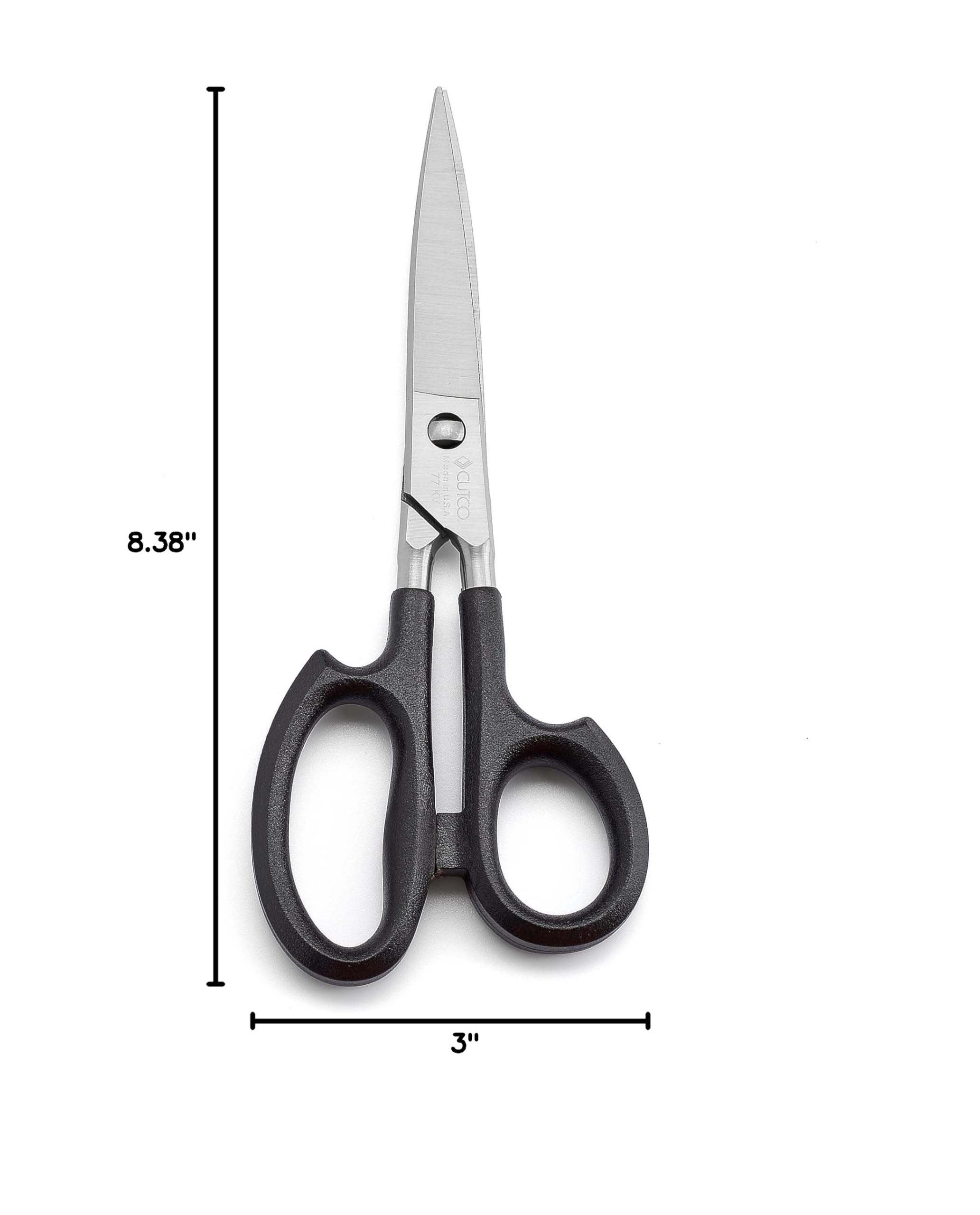 Cutco Super Shears #77 gros plan lame démontable pour nettoyage facile et précision