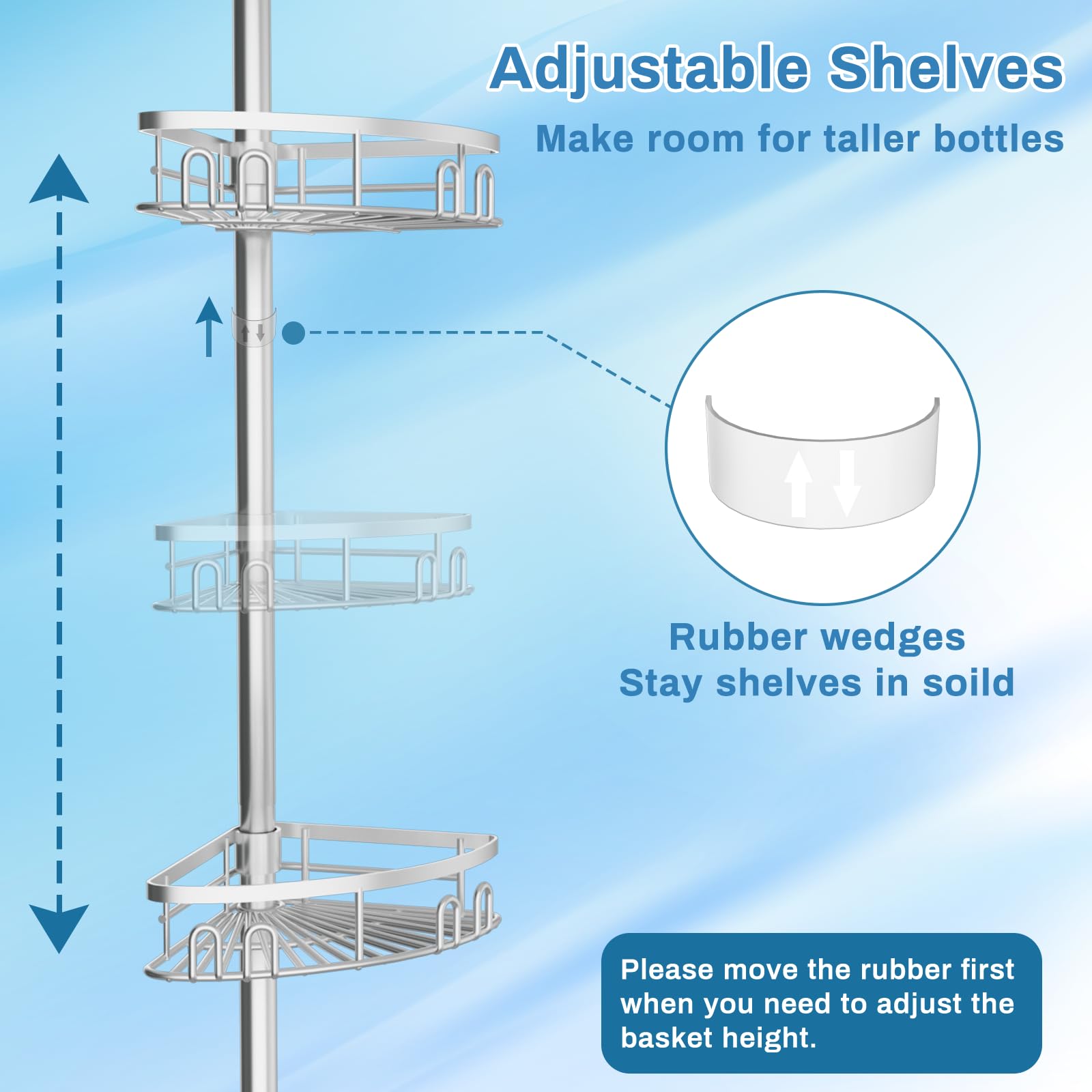 cutefafa étagère installée dans douche illustrant usage quotidien ordonné
