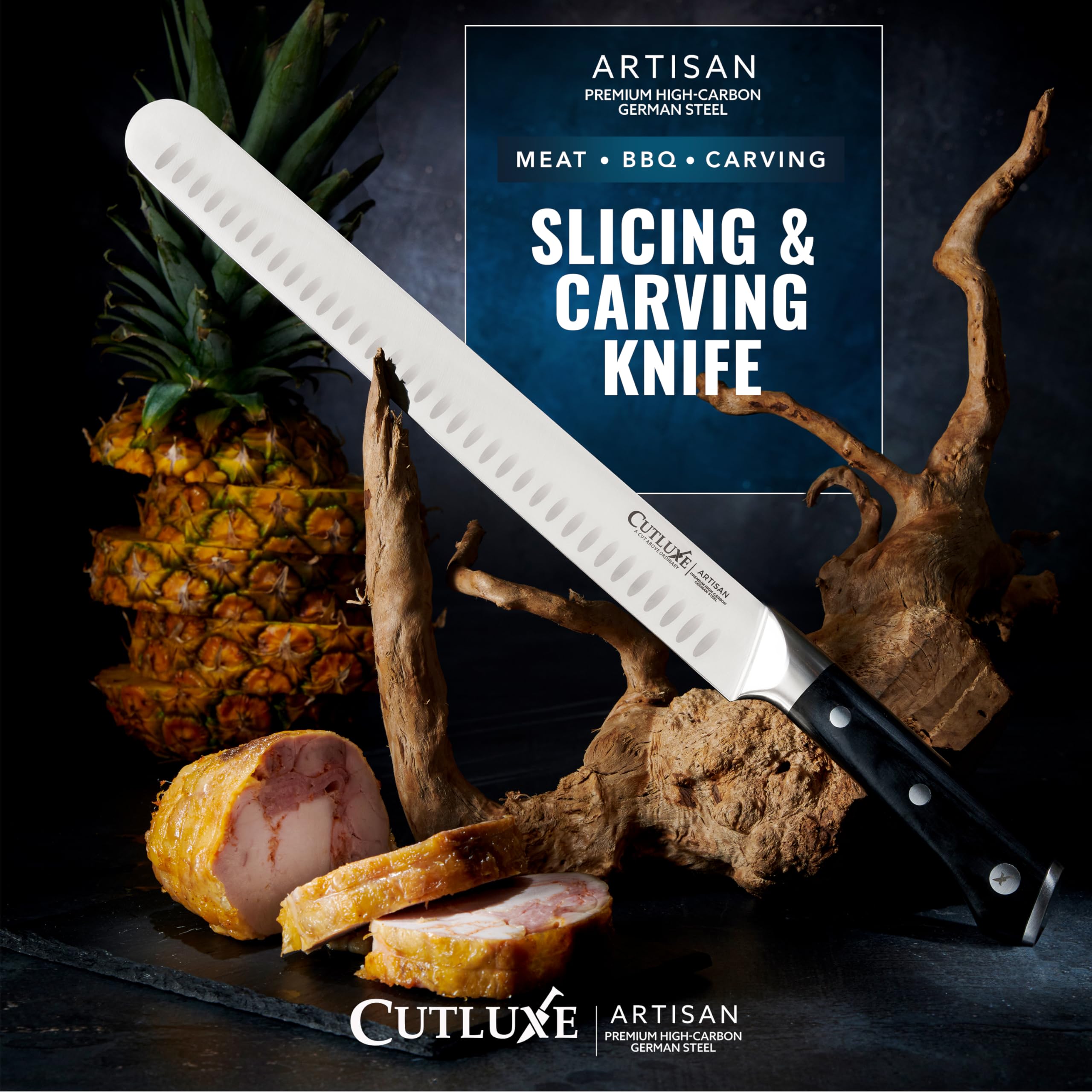 Cutluxe finition acier allemand pour résistance et longévité