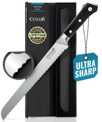 Cutluxe vue avant du couteau à pain pour coupes nettes