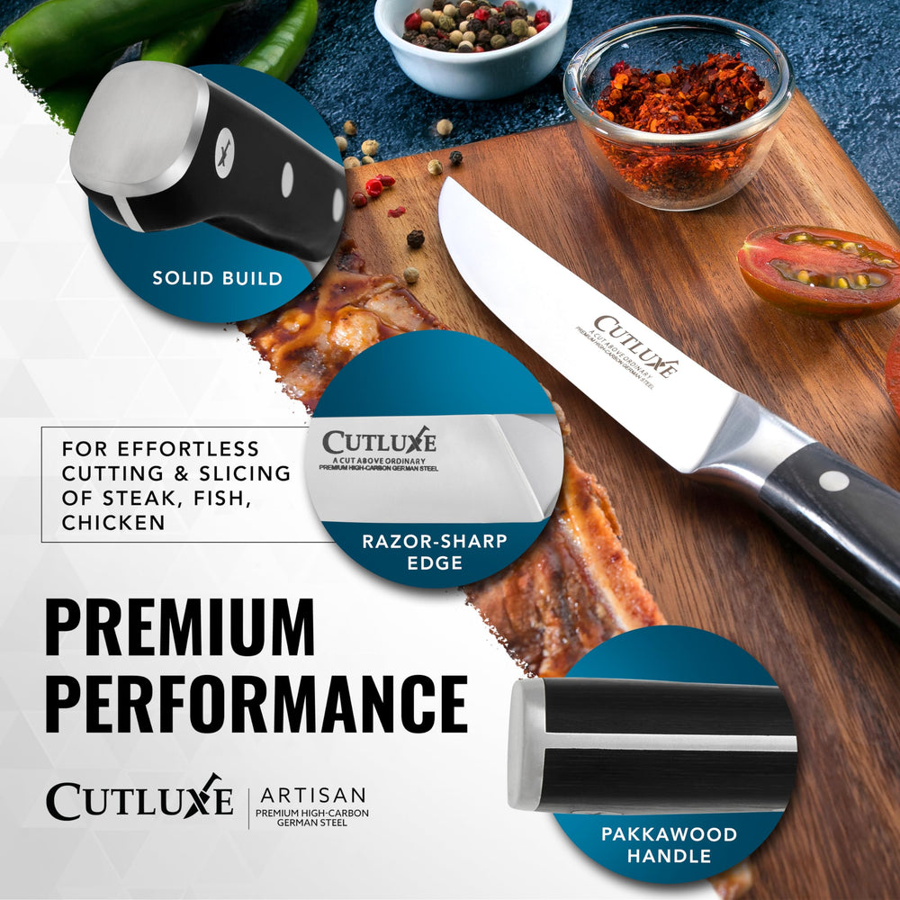 Cutluxe couteaux en table lifestyle sublime présentation du repas