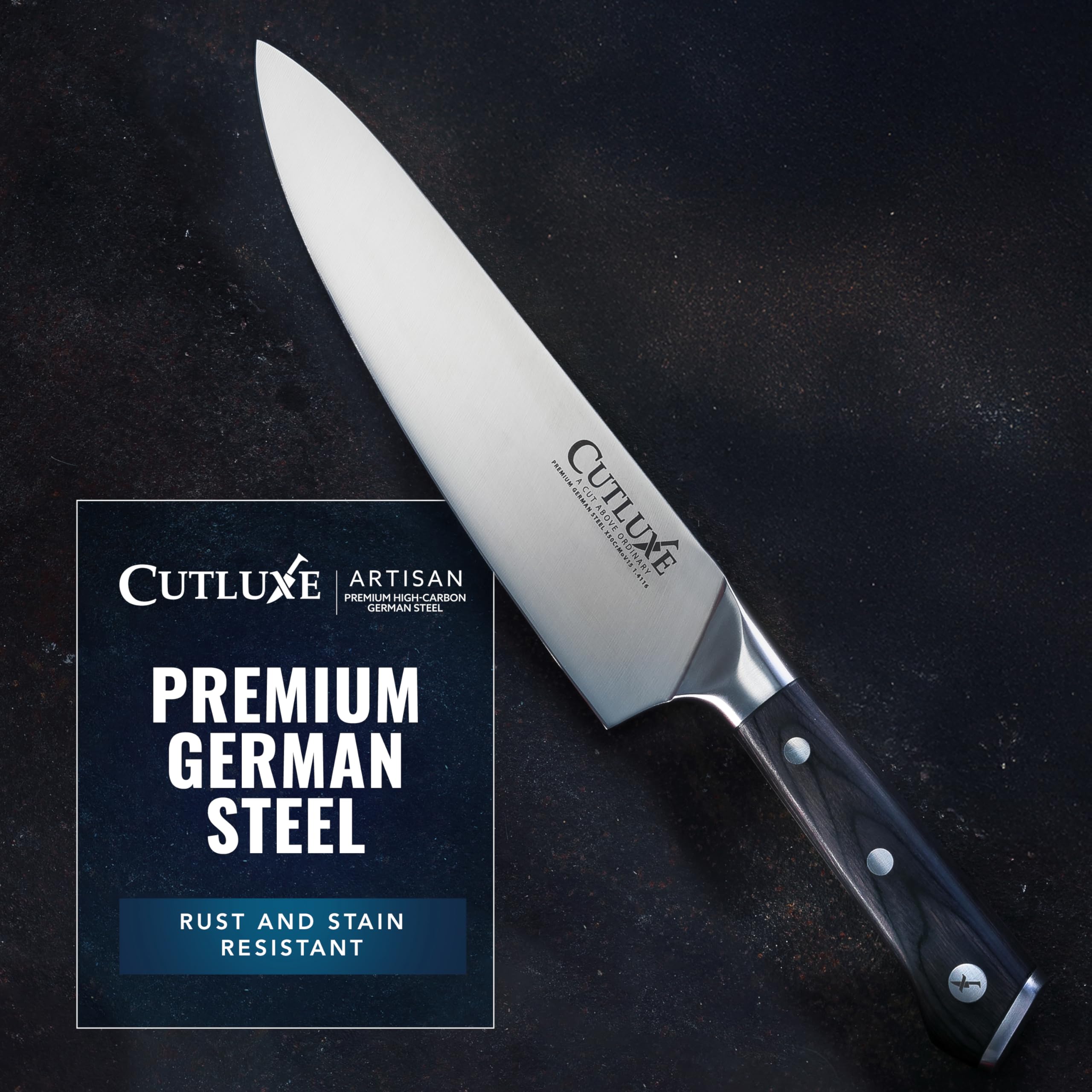 Cutluxe comparatif tailles illustrant proportions des différentes lames