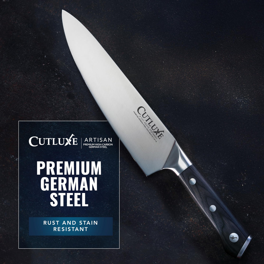 Cutluxe comparatif tailles illustrant proportions des différentes lames