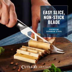 Cutluxe manche pakkawood triple-riveté confort et stabilité