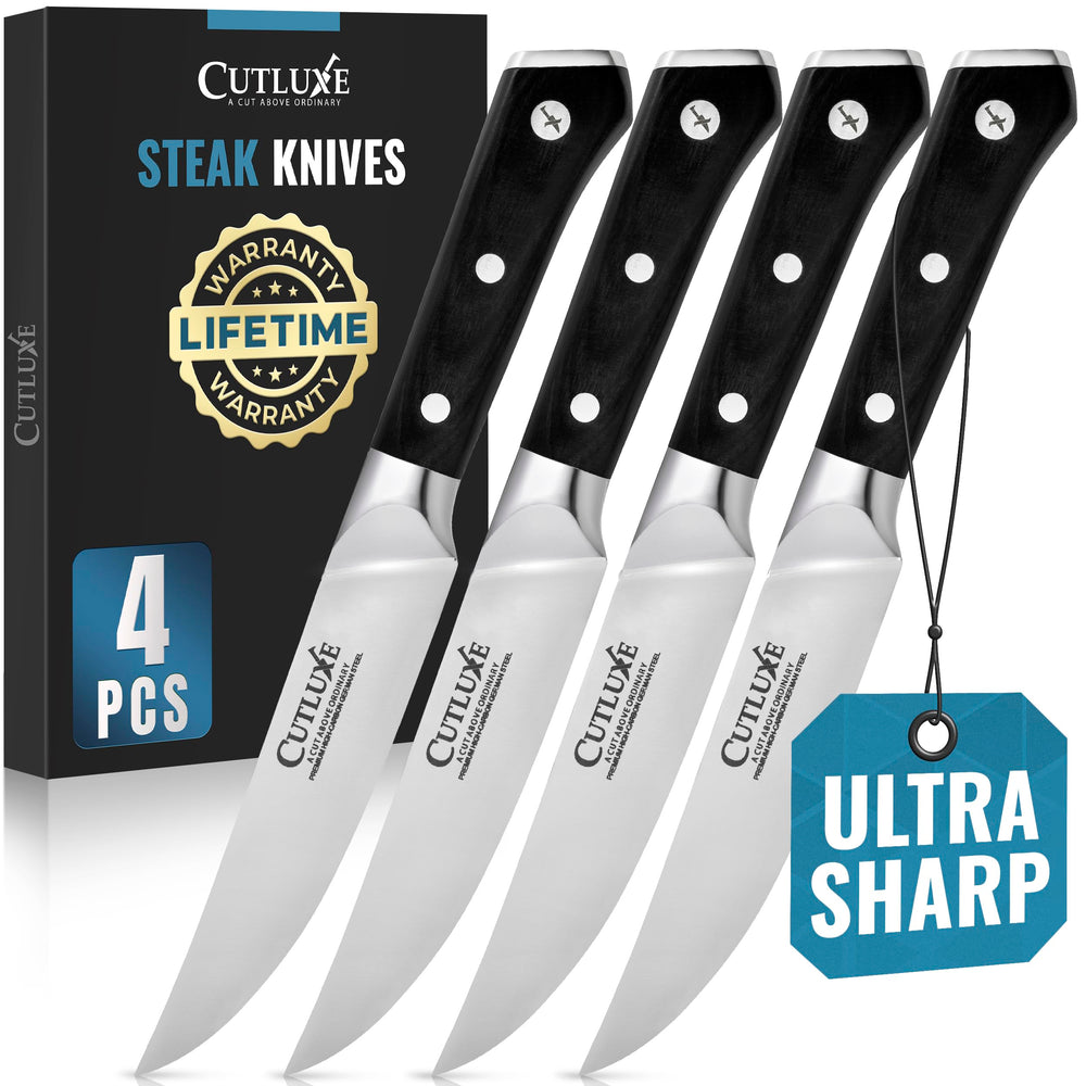 Cutluxe emballage avant présentant le set et l’élégance