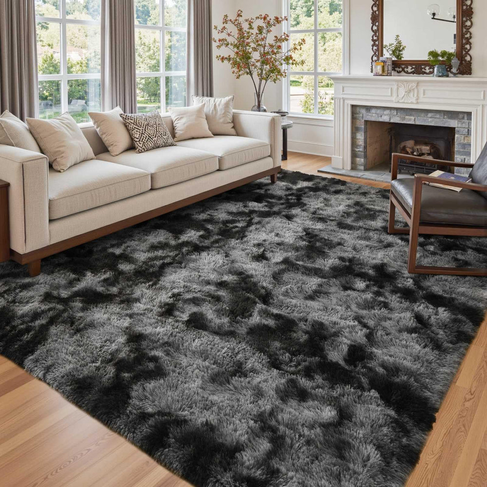 Cuzwlovita vue frontale du tapis gris foncé ajoutant confort