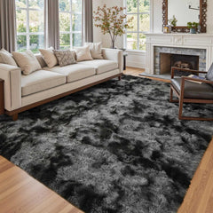 Cuzwlovita vue frontale du tapis gris foncé ajoutant confort