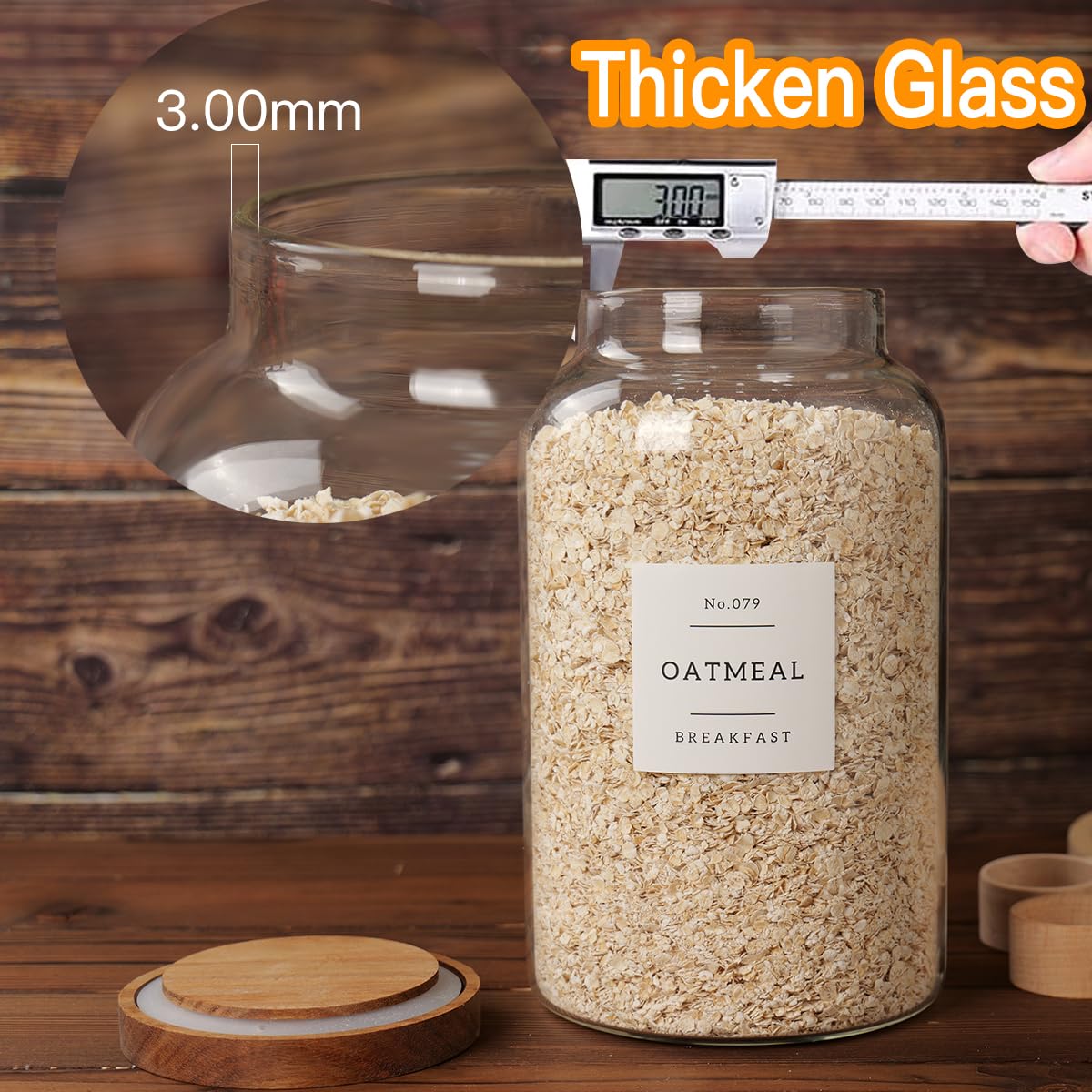 CZSZYGHBAO couvercle en acacia naturel apportant esthétique durable