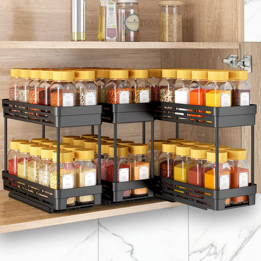 DABIGE vue frontale du lot de 3 racks pour optimiser l'armoire