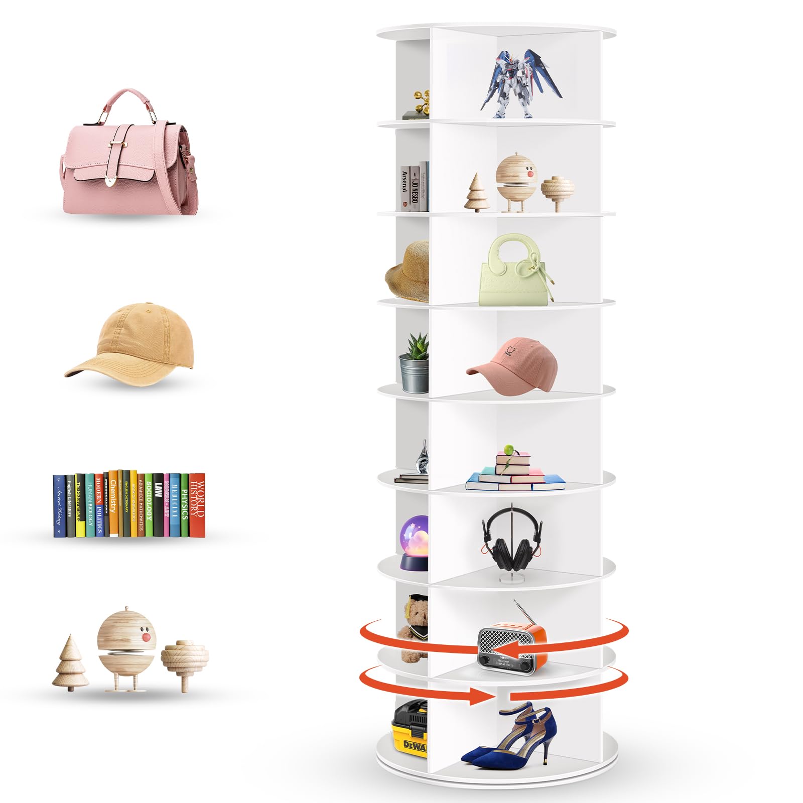 DailySee colonne avant montrant 8 niveaux et gain d'espace