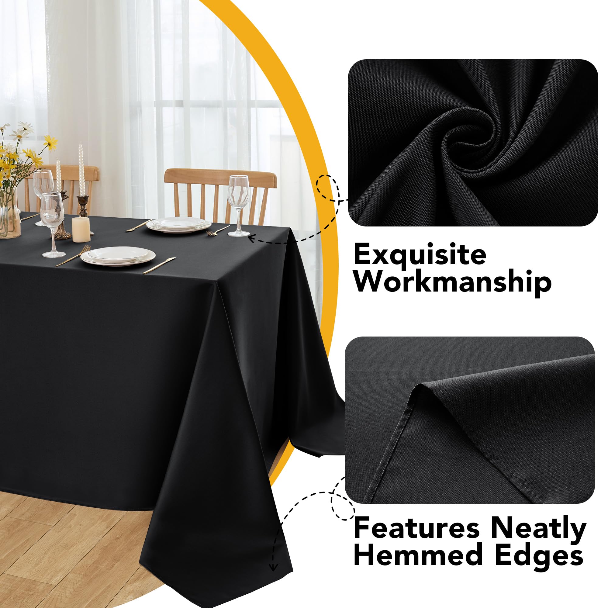 Dailyset nappe en situation sur table dressée, apparence élégante pour réception