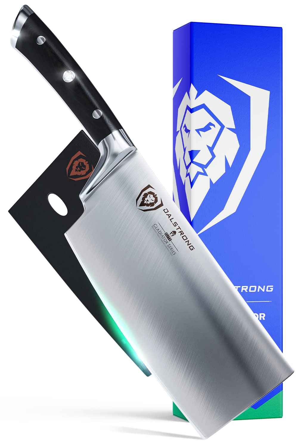 Dalstrong cleaver vue frontale montrant le design et la robustesse
