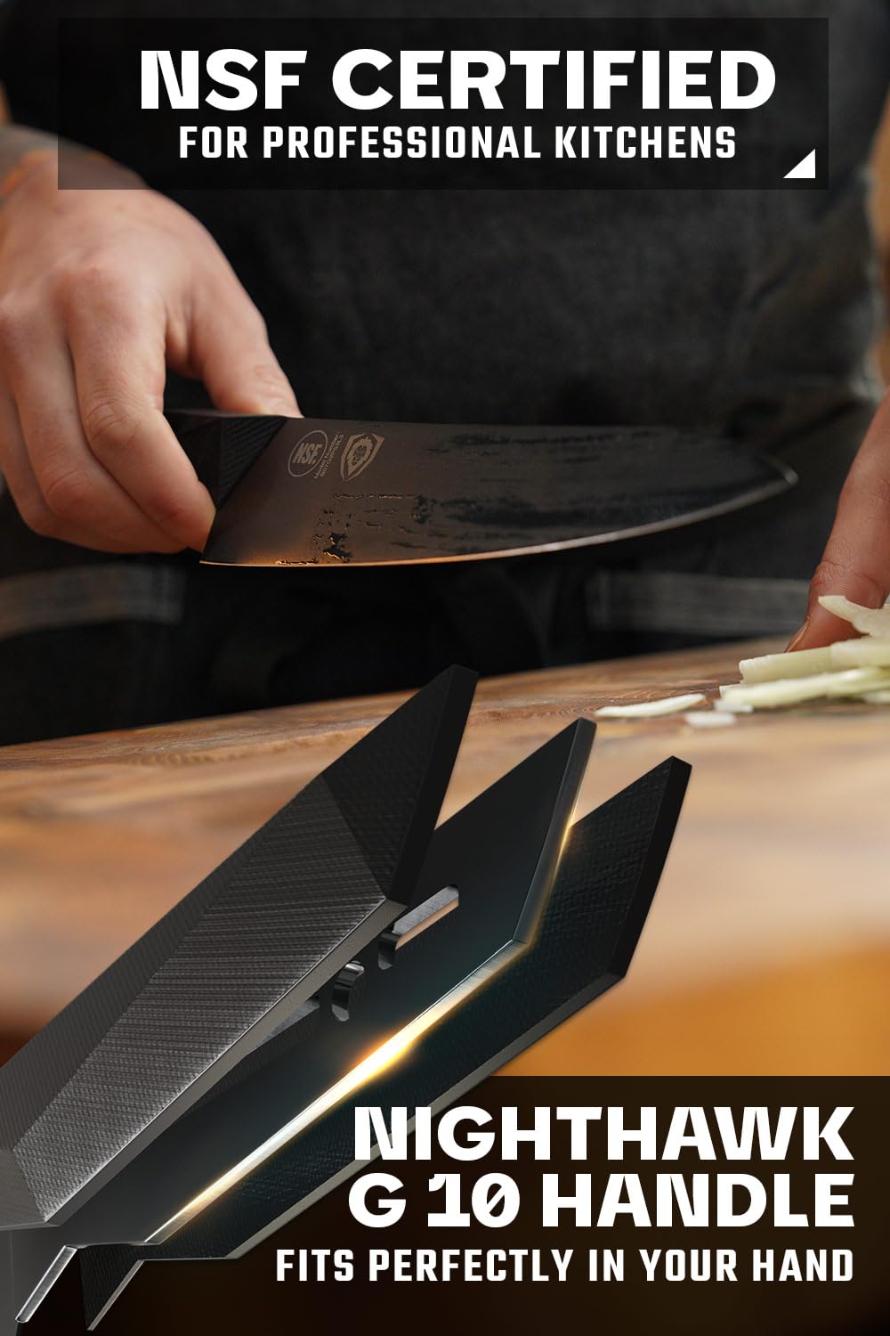 Dalstrong comparaison taille sur assiette visualisation proportions utiles