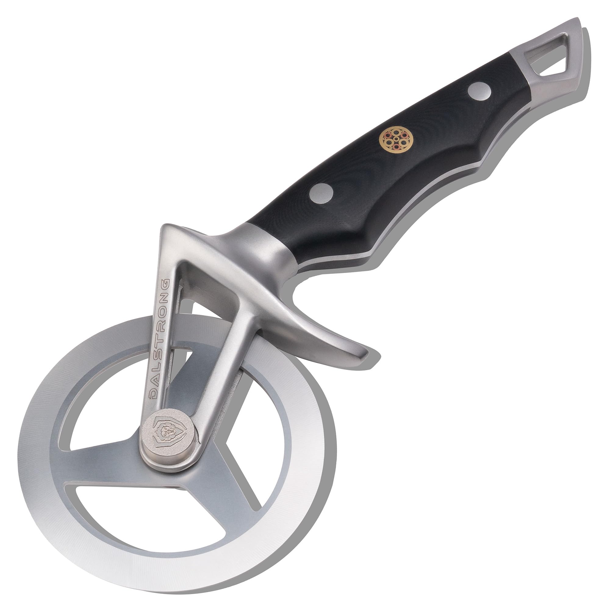Dalstrong Orbit Razor vue de face montrant la roue et le design tri-branches, coupe précise