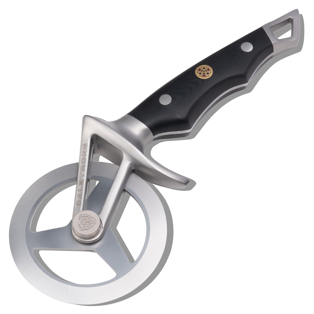 Dalstrong Orbit Razor vue de face montrant la roue et le design tri-branches, coupe précise
