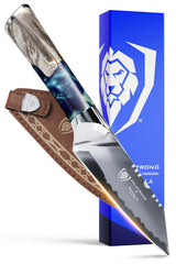 Dalstrong Valhalla vue avant avec emballage, présentation premium et protection