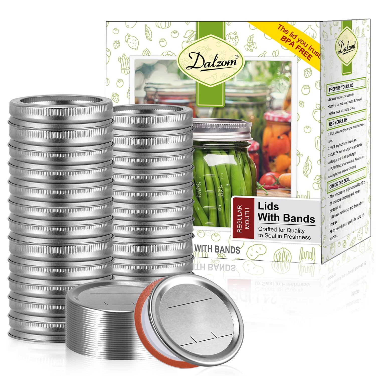Dalzom vue avant du pack montrant 72 ensembles pour stocker