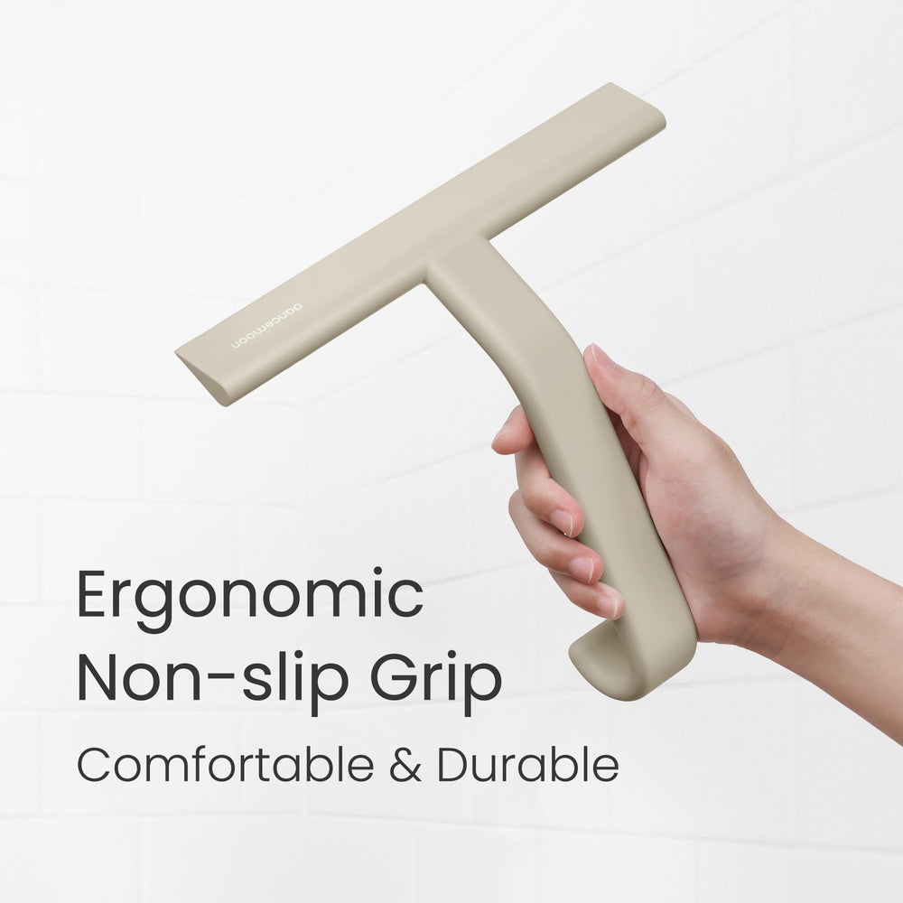 dancemoon JustHang en action essuyant vitre de douche pour surface brillante