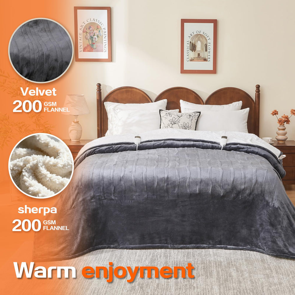 DANENOSA couverture pliée montrant dimensions 84x90 pouces pratiques