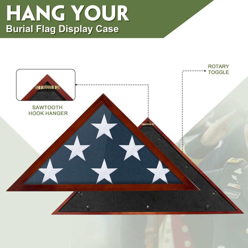 DANF FLAG coffret affichant un drapeau plié pour mise en valeur
