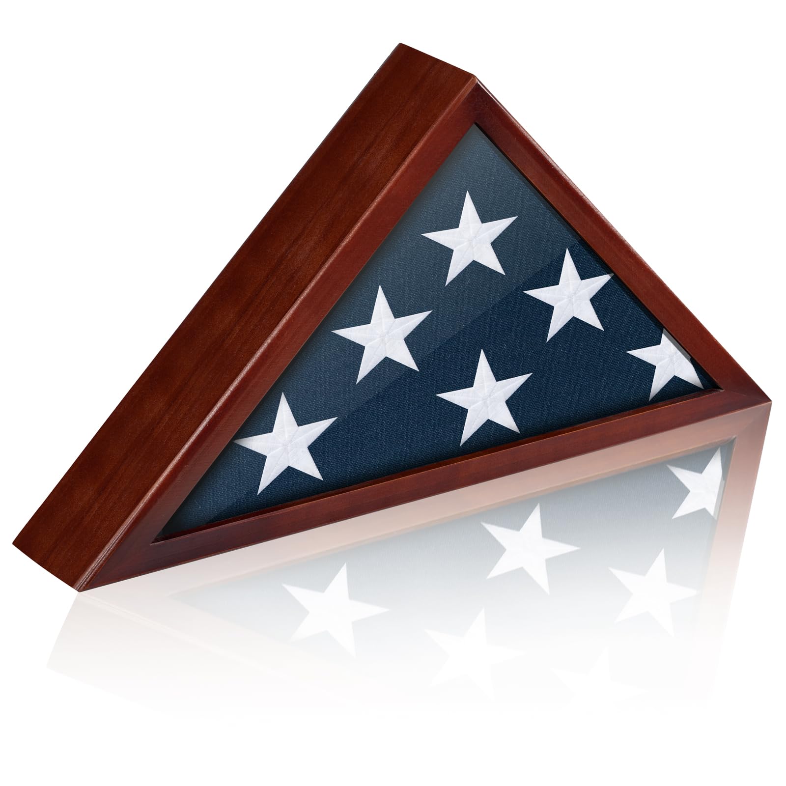 DANF FLAG devant du coffret bois rouge montrant élégance et hommage