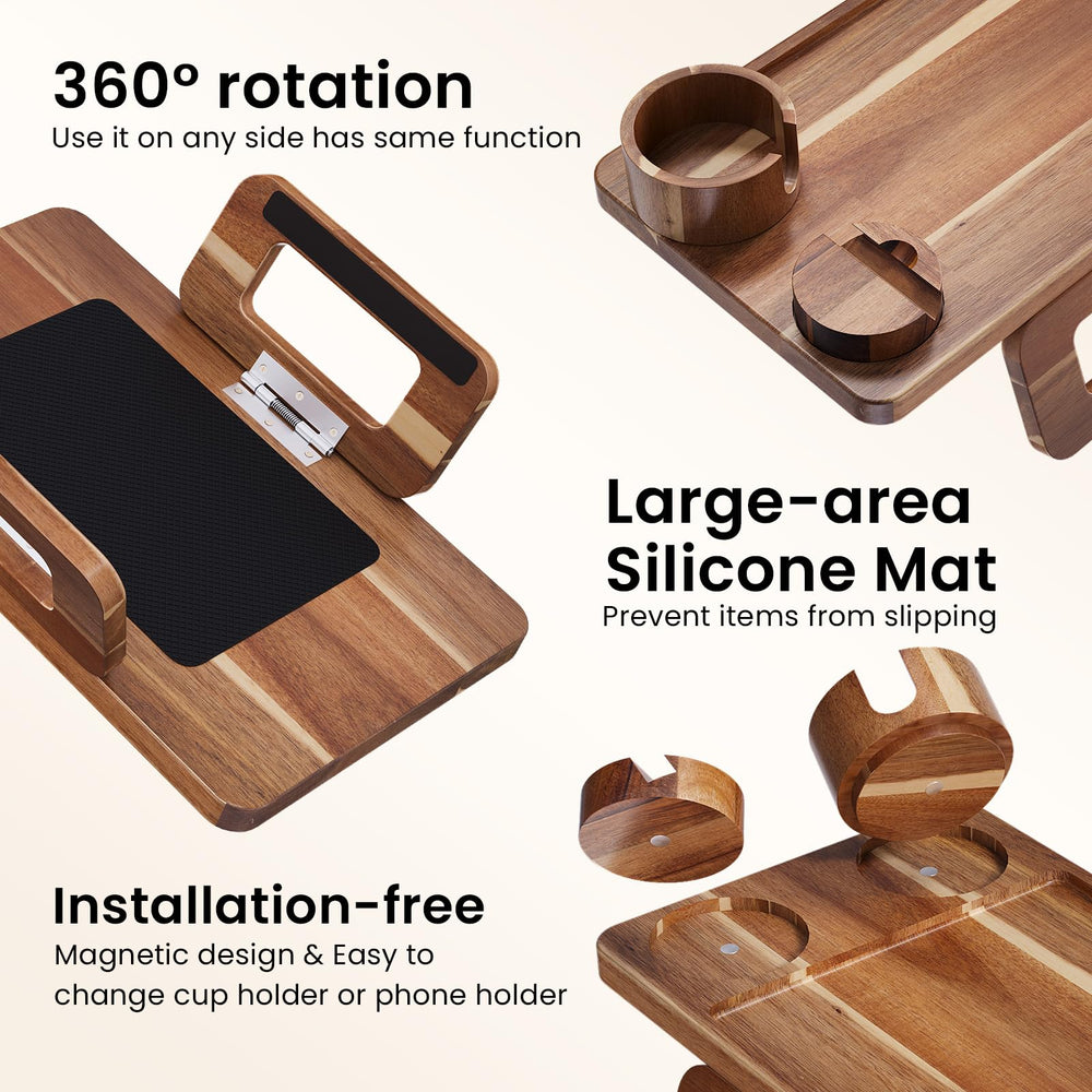 Danfoxer fixation sur accoudoir avec patins silicone empêchant glissement