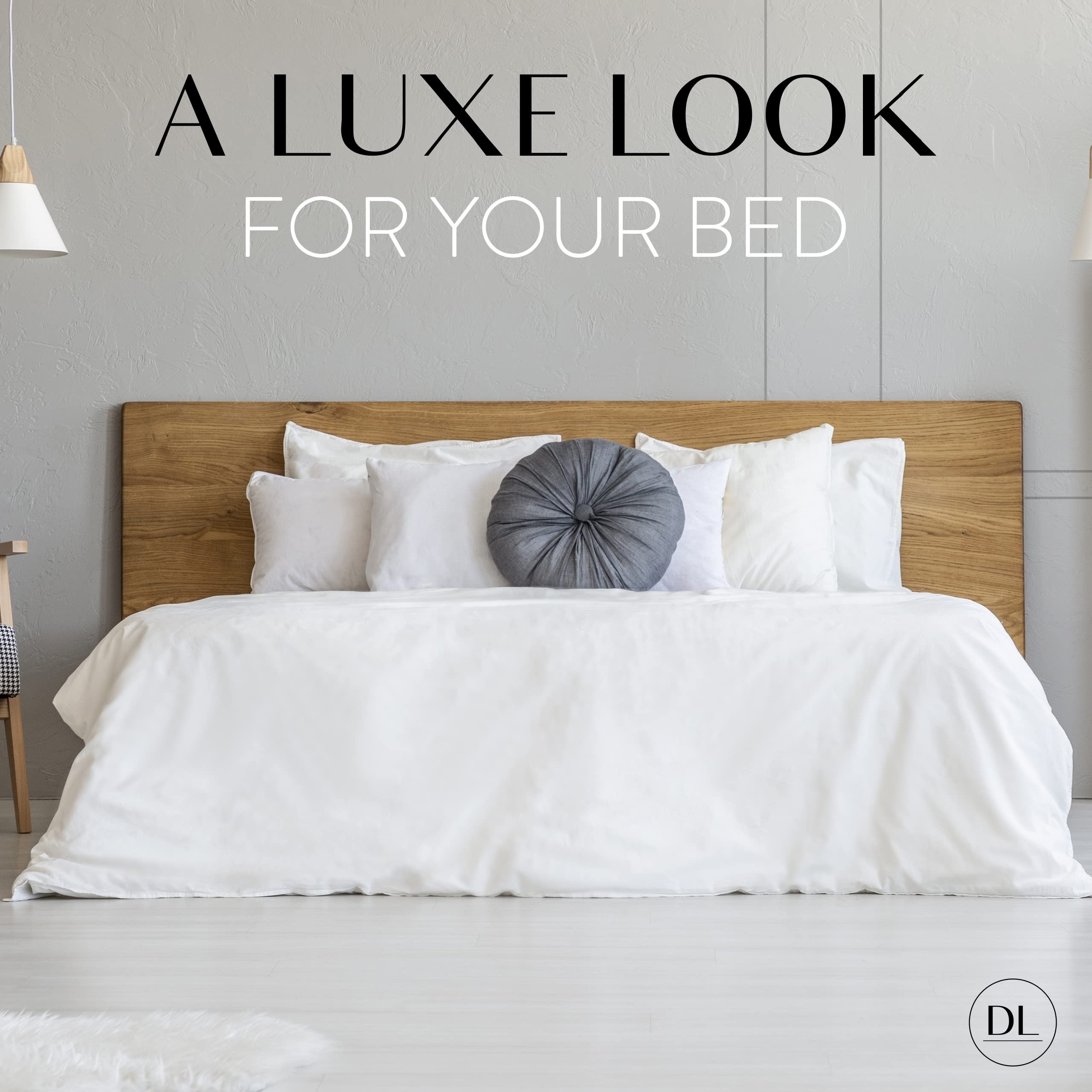 Danjor Linens étiquette d'entretien et coutures montrant durabilité et soin facile