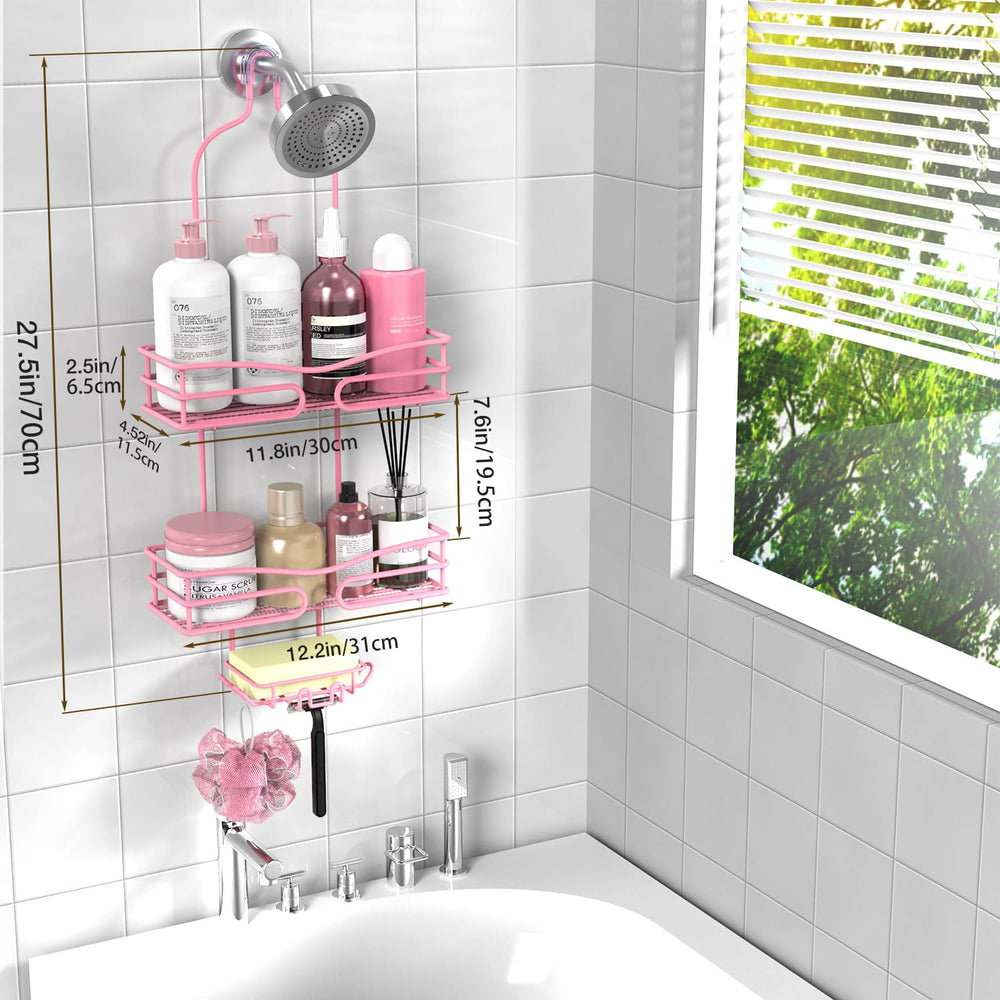 DAOYA étagère suspendue sur barre de douche, installation simple et stable