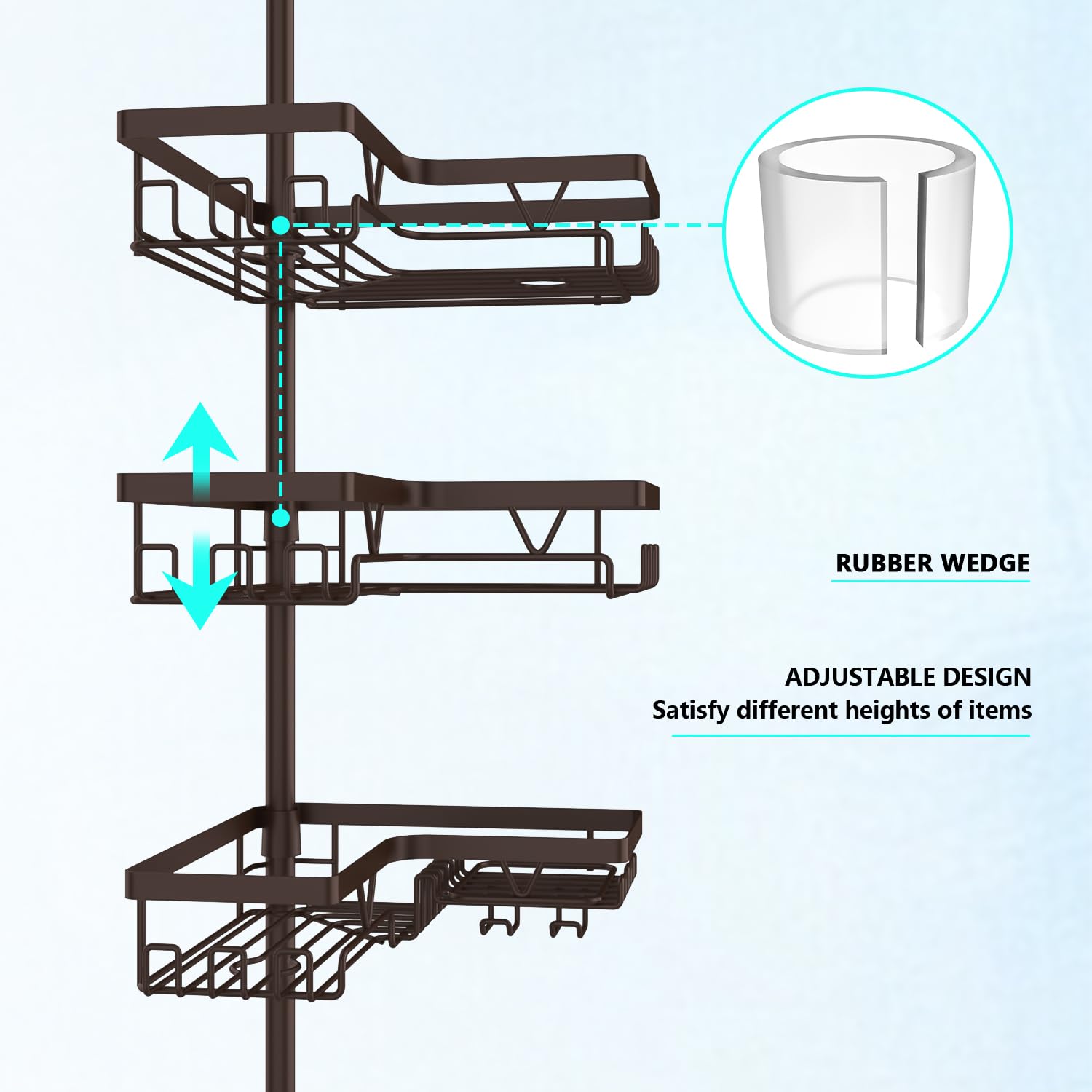DAOYA gros plan finition bronze résistante à l'eau et aspect élégant
