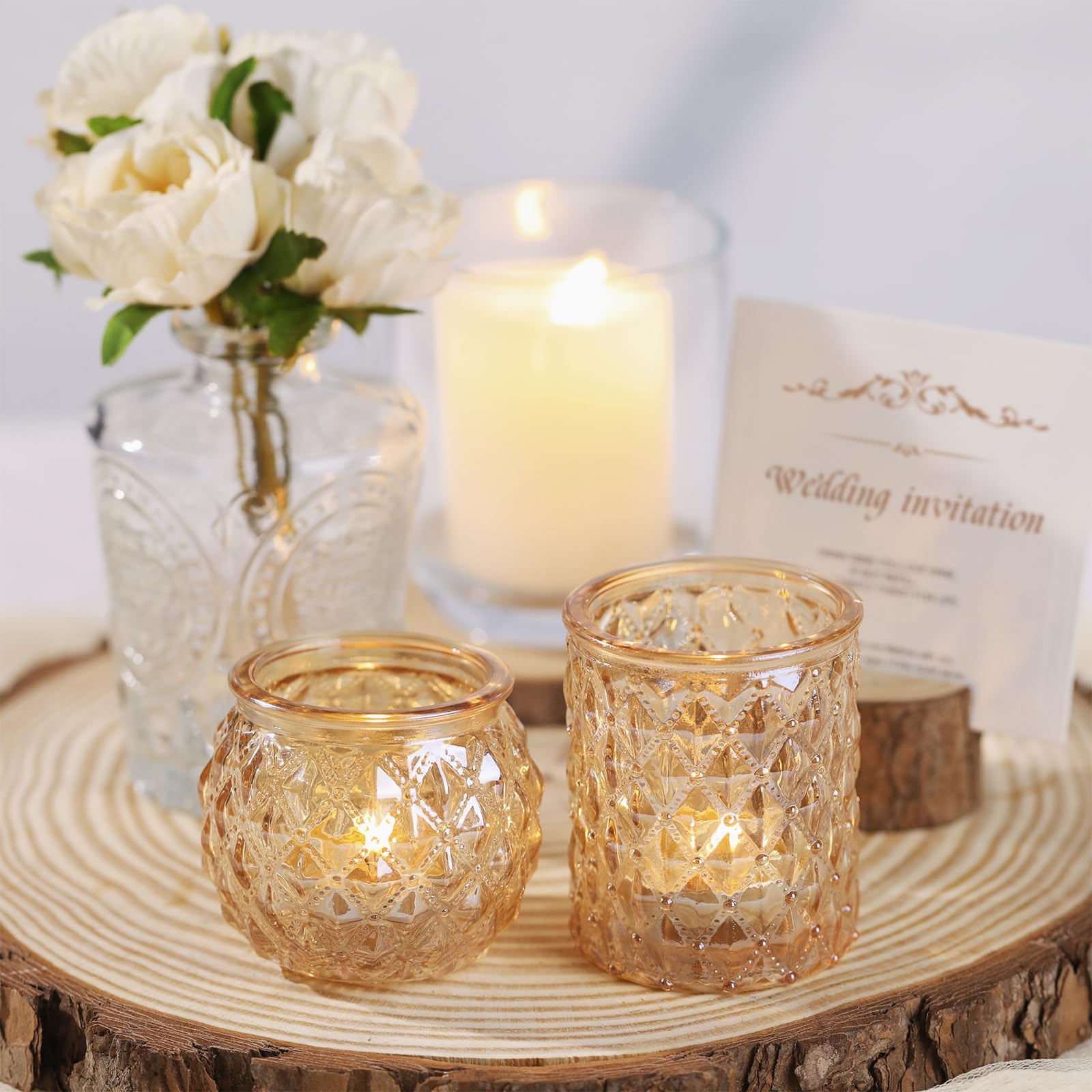 DARJEN bord en verre avec reflets pour diffusion lumineuse douce