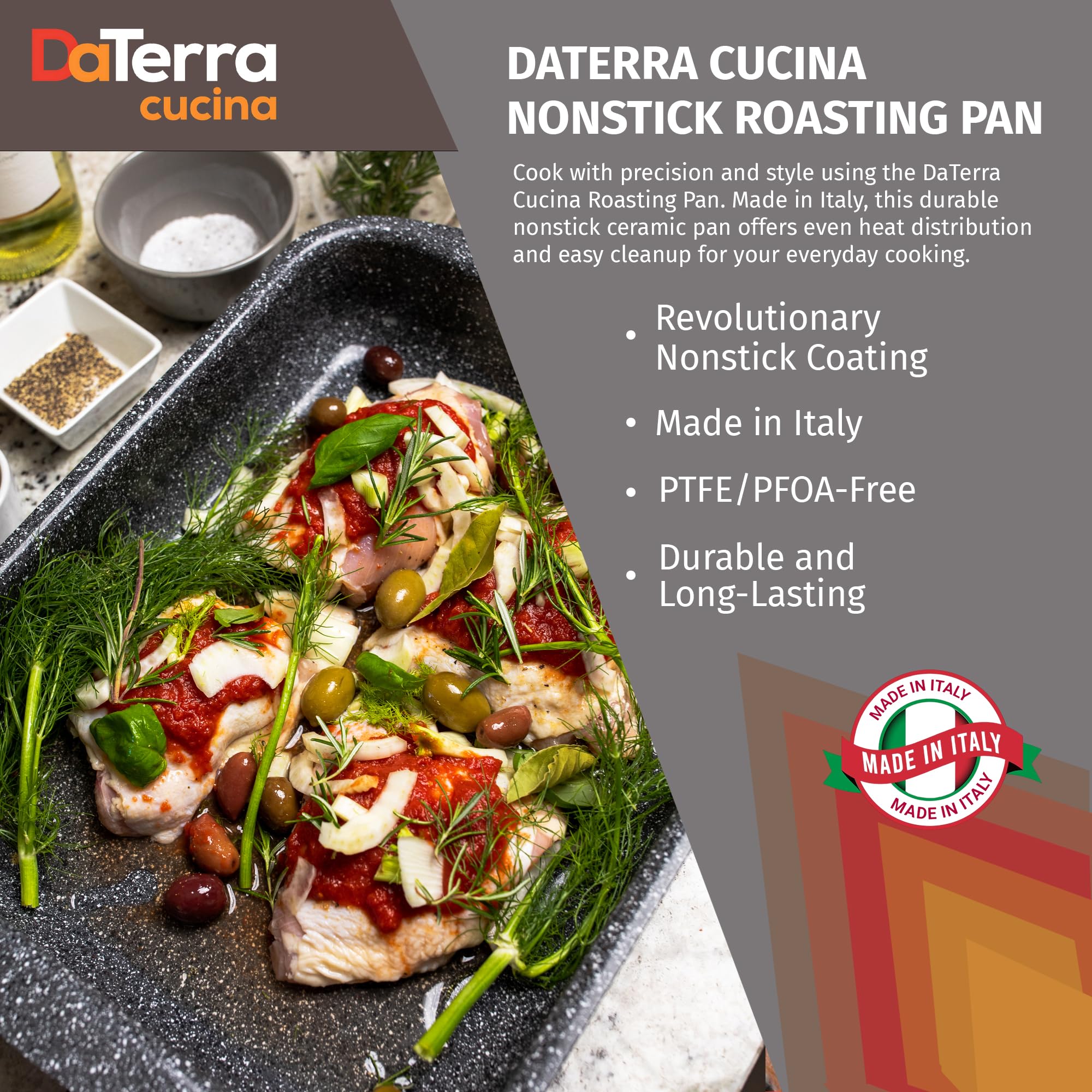 DaTerra Cucina gros plan du revêtement céramique pour nettoyage facile