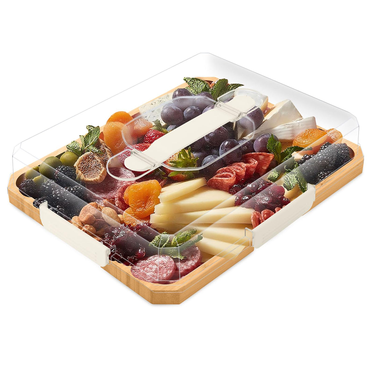 Datichee vue frontale du plateau élégant montrant aspect pratique