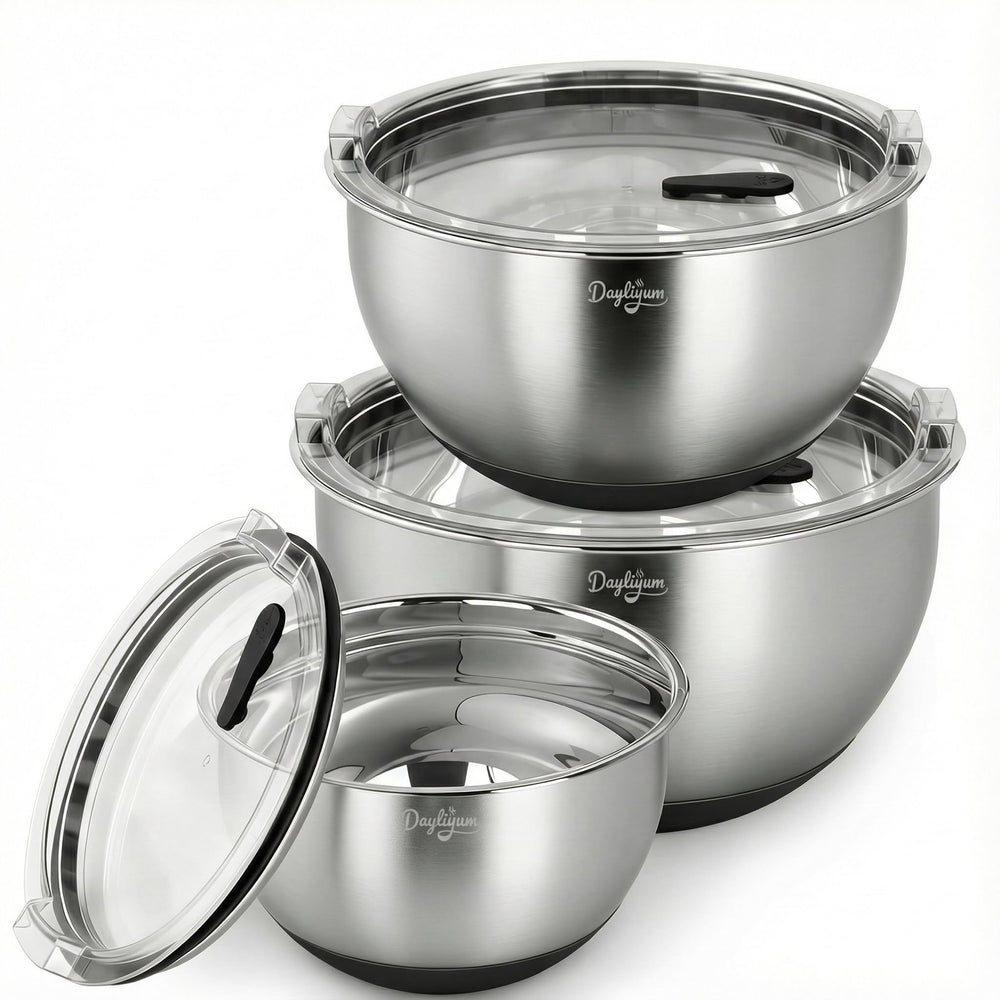 Dayliyum bol inox ensemble face montrant design élégant et durabilité