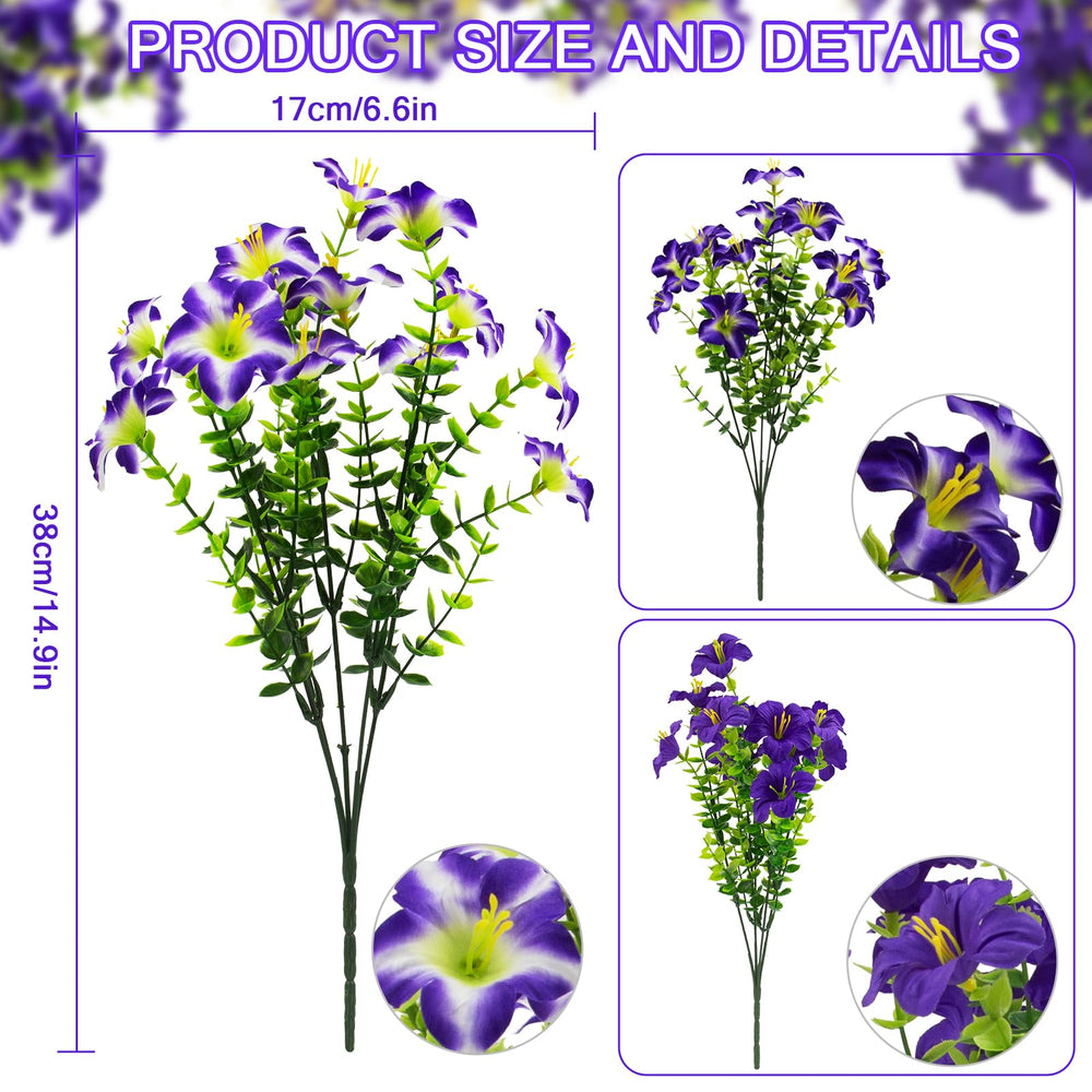 Daynight gros plan pétunia artificiel montrant les pétales réalistes et couleur vive
