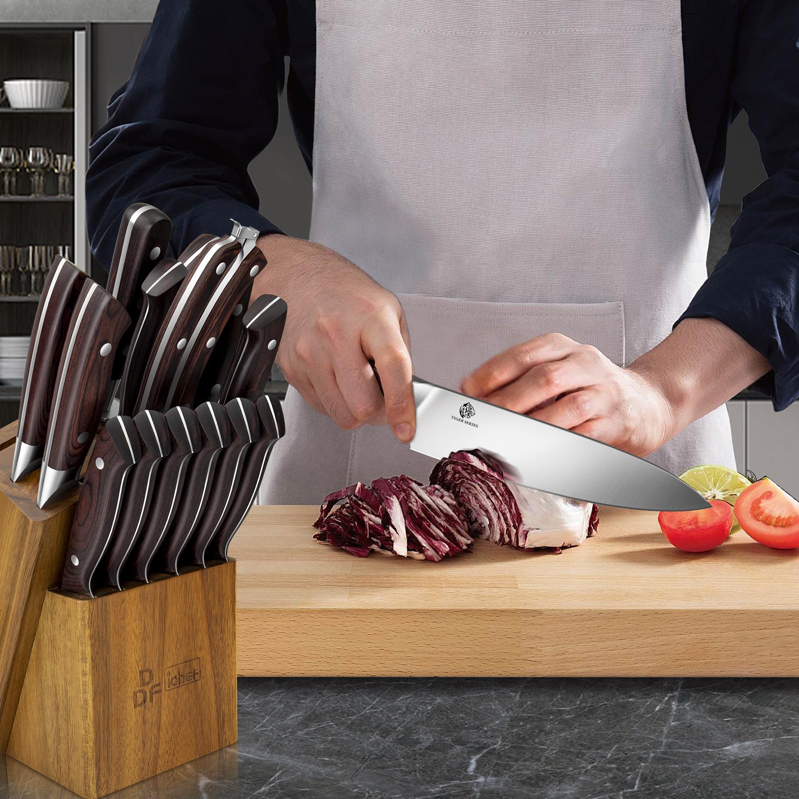 DDF iohEF couteaux à steak servis présentation élégante