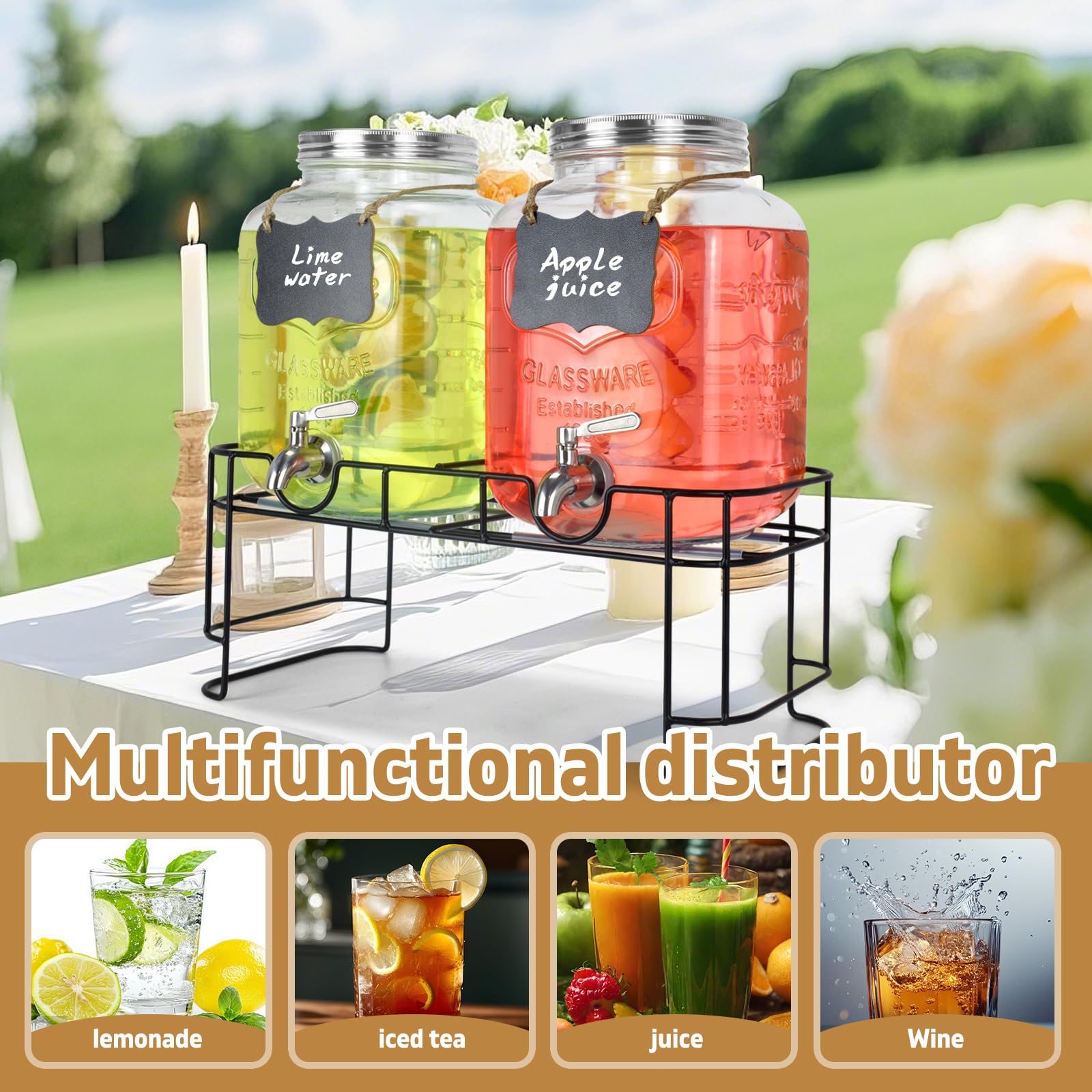 DD&HAPP ardoise suspendue pour nommer boissons et améliorer présentation