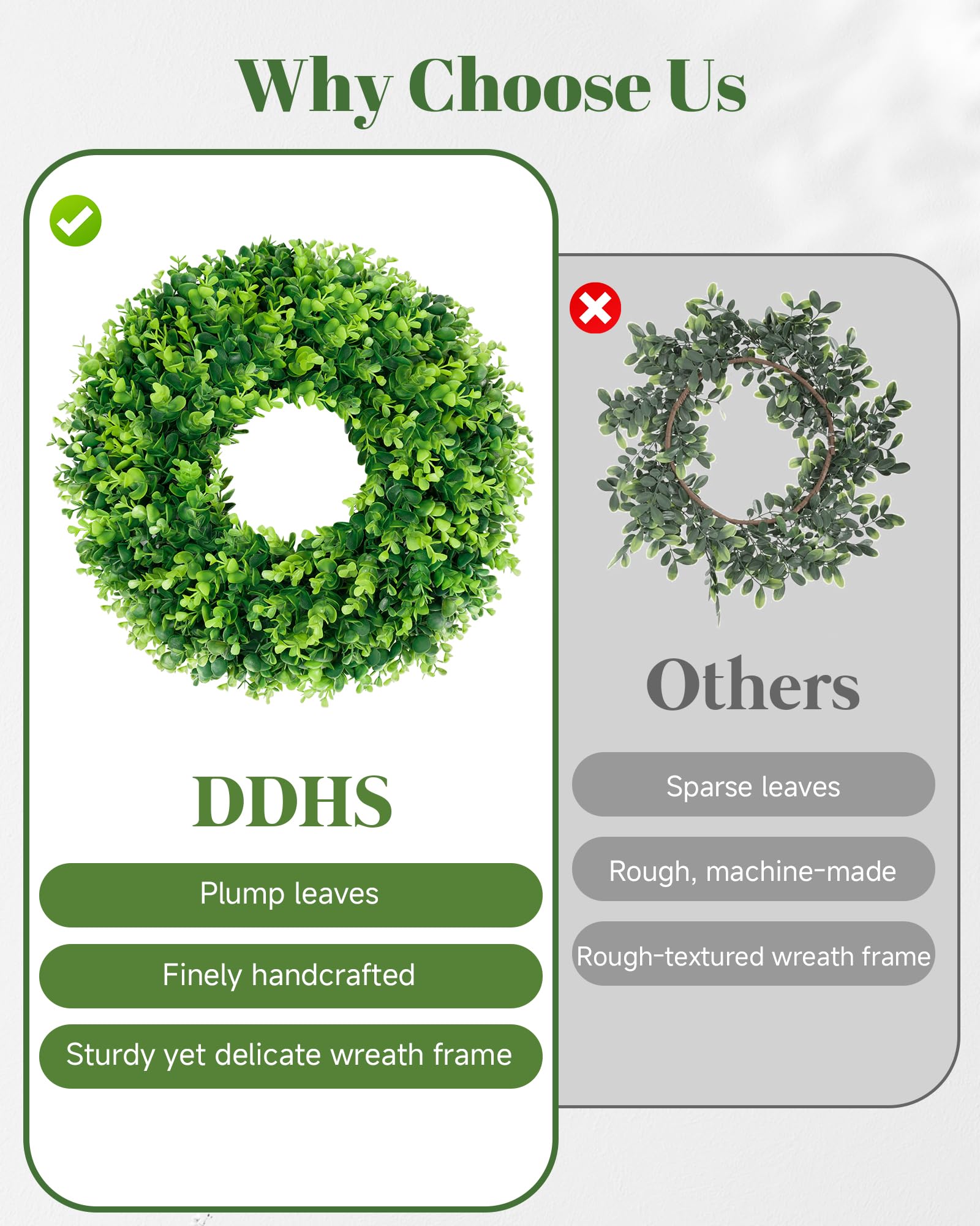 Couronne DDHS décorée avec rubans, montre la personnalisation saisonnière