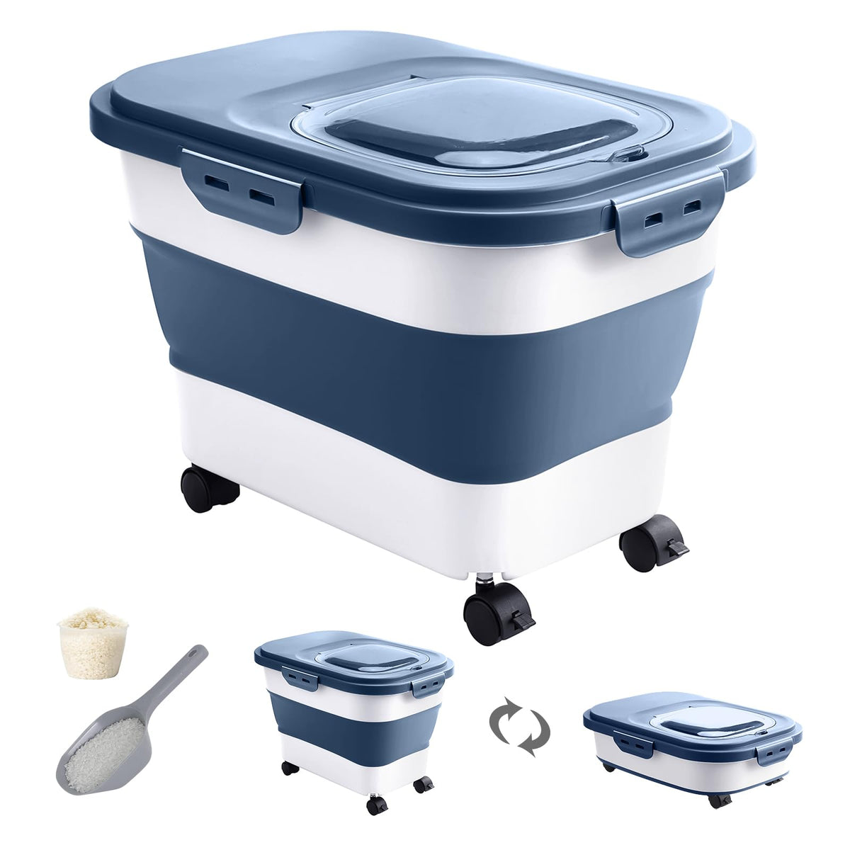 DDMOMMY boîte face ouverte montrant grande capacité et organisation