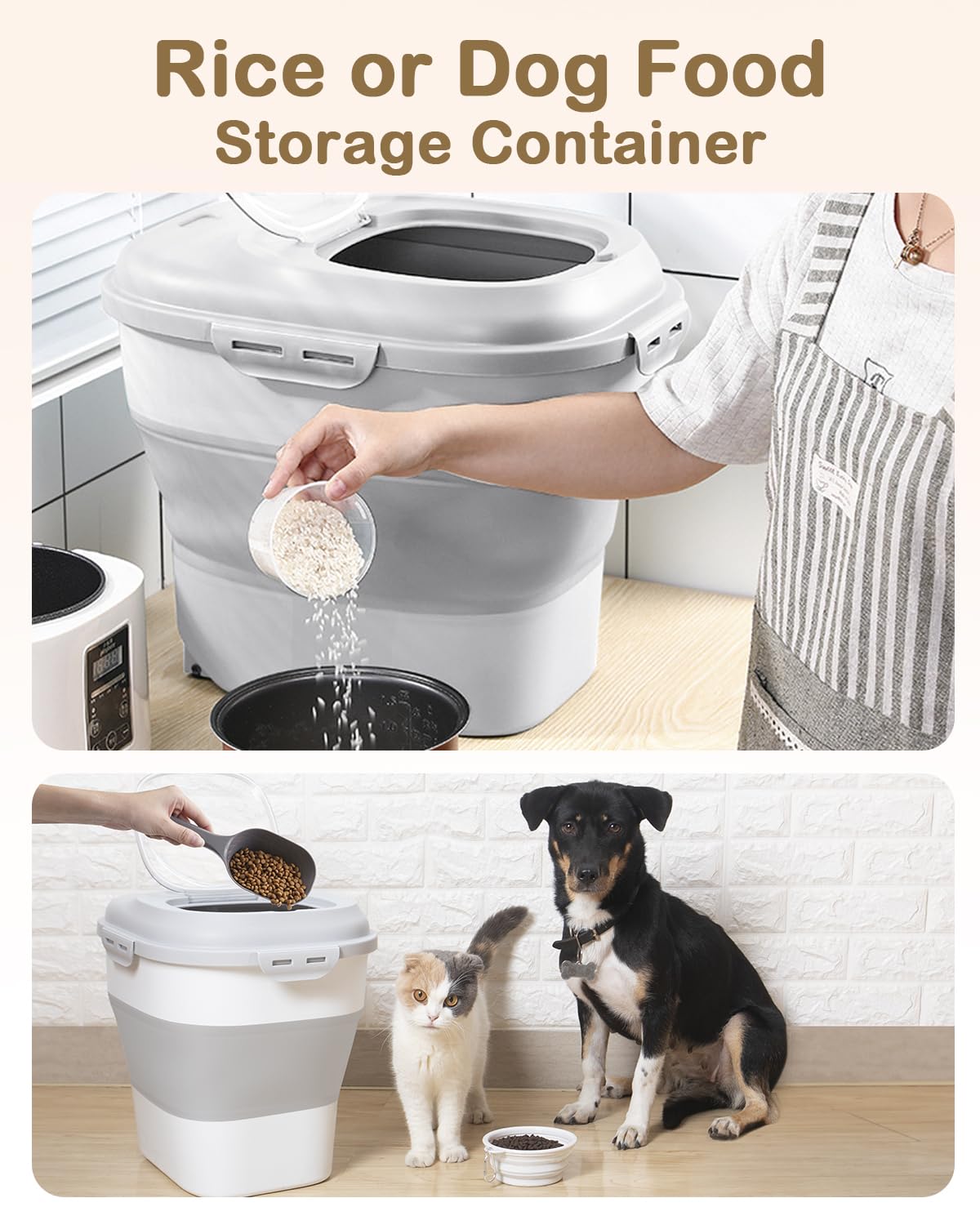DDMOMMY conteneur posé dans une cuisine moderne illustrant rangement optimisé