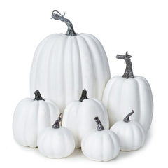 DearHouse emballage des 7 citrouilles blanches, gain de rangement pratique