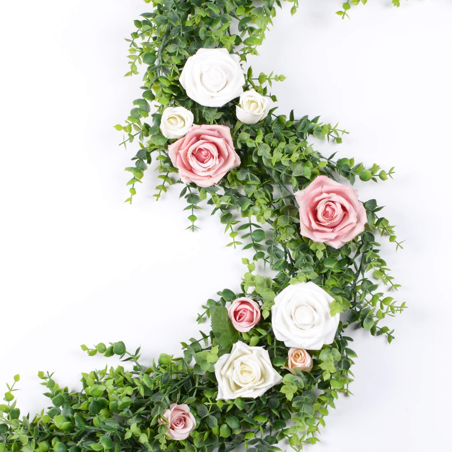 DearHouse guirlande complétée de fleurs artificielles pour composition