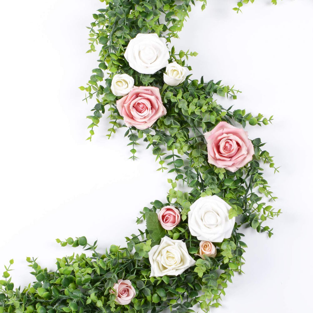 DearHouse guirlande complétée de fleurs artificielles pour composition