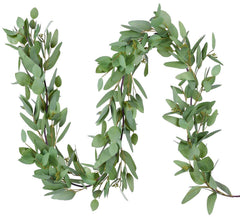DearHouse vue frontale de la guirlande eucalyptus montrant le feuillage dense