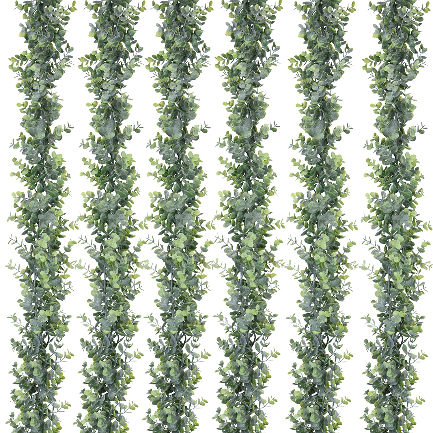 DearHouse guirlande eucalyptus face montrant densité et finition réaliste