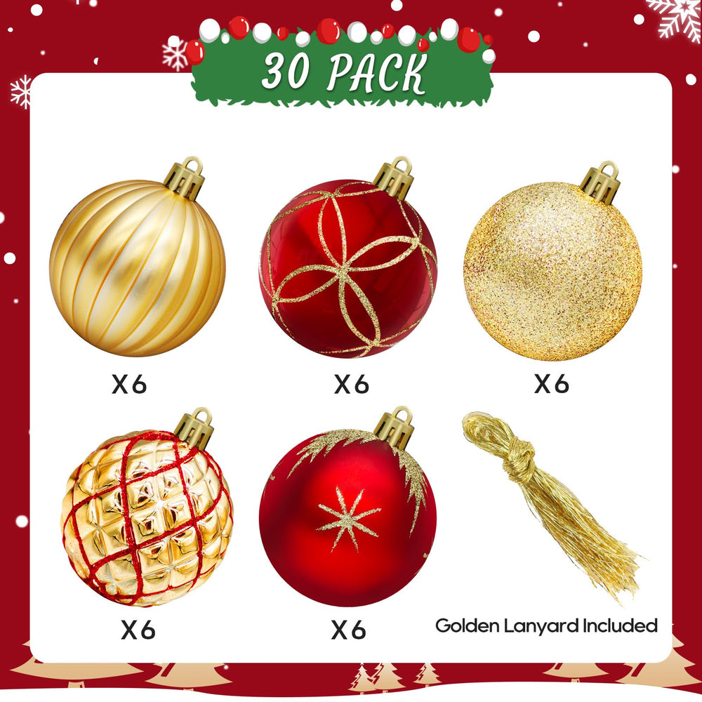 DeckTheHalls gros plan d'une boule pailletée montrant détail et éclat