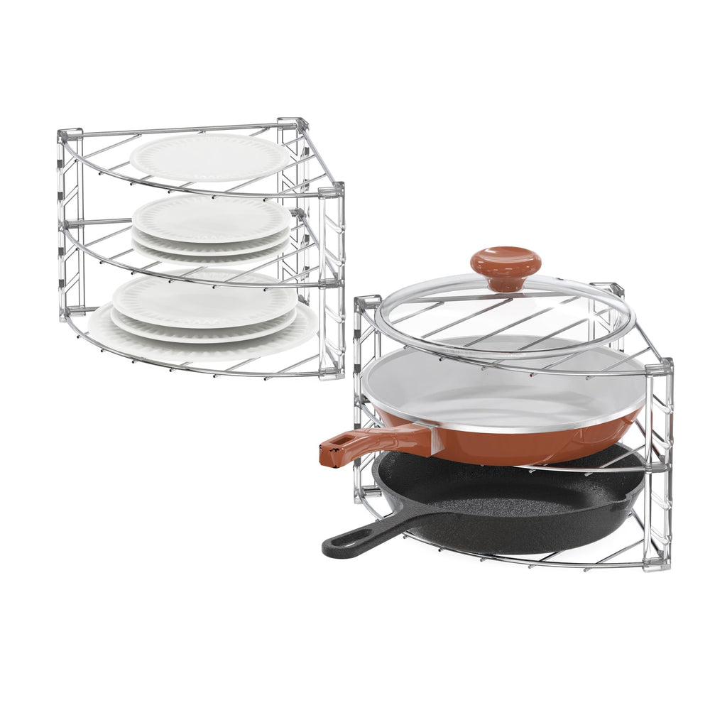 Deco Brothers étagère angle face avant montrant rangement optimisé